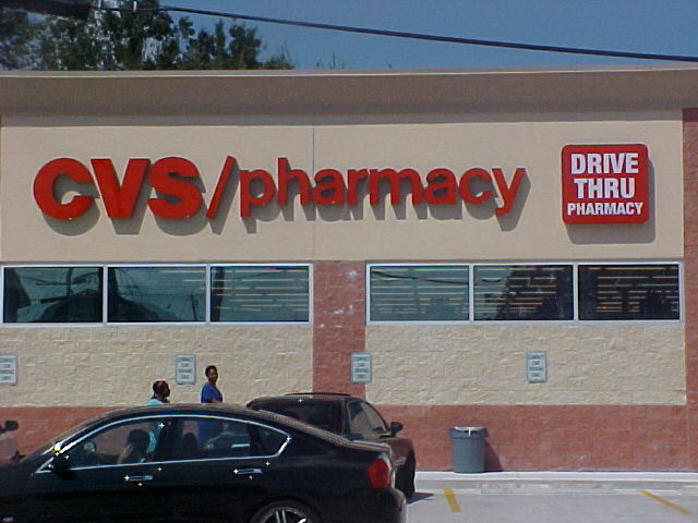 Channel letter sign for CVS New Orleans Louisiana